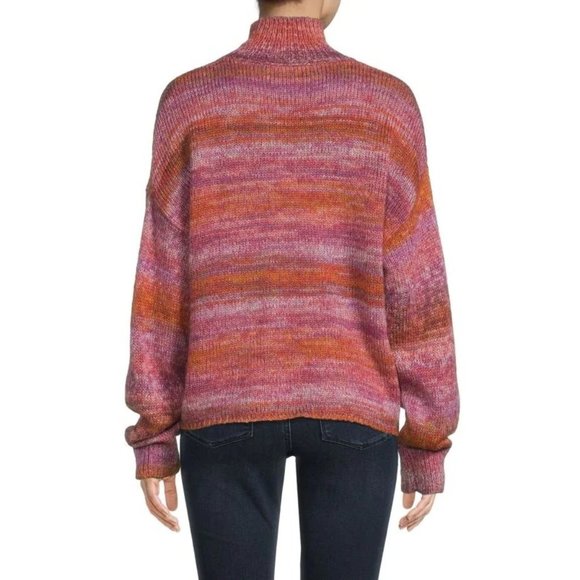 HUDSON JEANS Space Dye Mock Neck Sweater - NWT - Picture 2 of 6